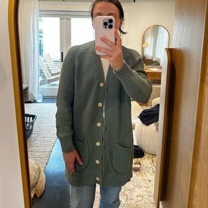 Alex Mill Green long cardigan size XS - only worn a few times